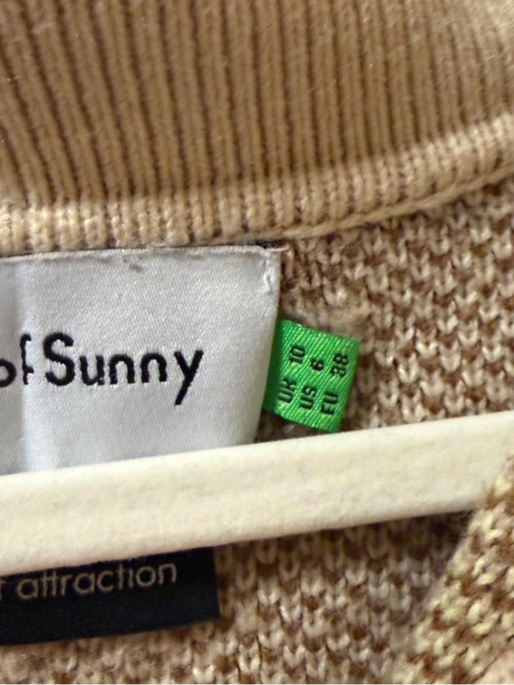 House of Sunny Dunes Tripper Cardigan Sunset Knit Cropped Size 6 XS S - Picture 5 of 6